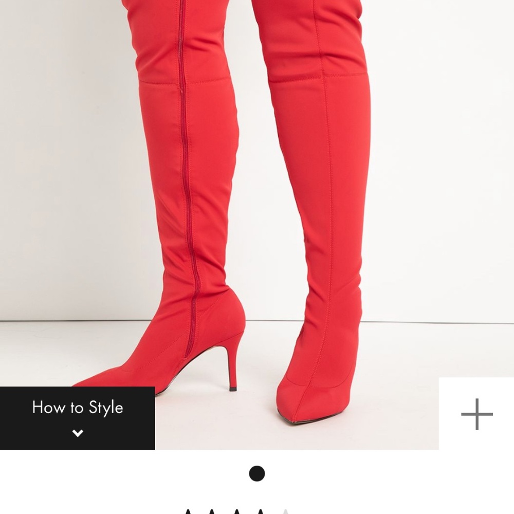 ELOQUII Neoprene over the knee boots